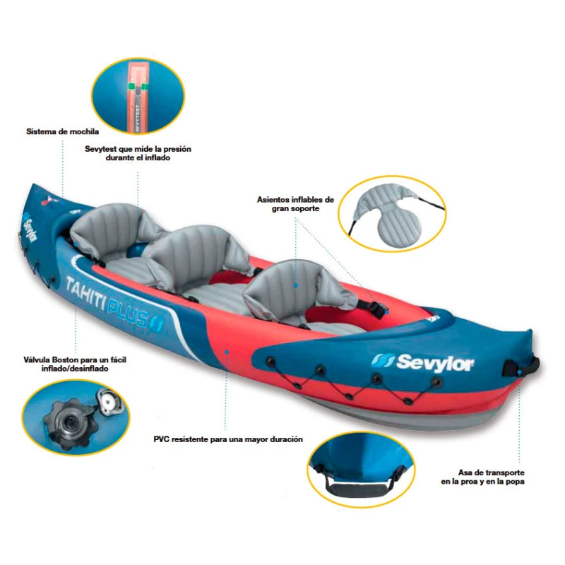 Kayak Hinchable Tahiti Plus Sevylor 7 Kayak Hinchable Tahiti Plus Sevylor - Imagen 5