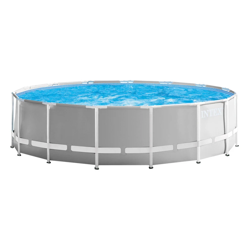 Piscina Intex Prisma Frame Gris Ø457x122cm 3 Piscina Intex Prisma Frame Gris Ø457x122cm