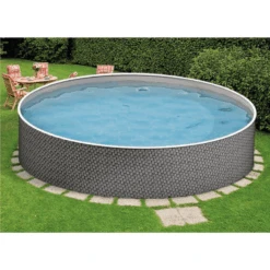 Piscina Rattan De Acero 3,6 X 1,2 M -Piscinas Artículos Tienda azuro rattan 3exb0392