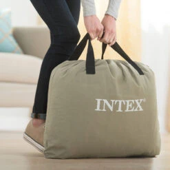 Intex Colchón Hinchable Dura-Beam Basic Twin/Queen -Piscinas Artículos Tienda bolsa transporte colchon hinchable intex 1