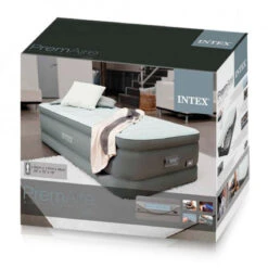 Colchón Hinchable Intex Premaire Fiber-Tech -Piscinas Artículos Tienda caja cama hinchable premaire fiber tech