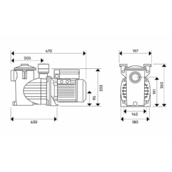 Bomba De Filtración BWT Mini Star Trifásica 7 Bomba De Filtración BWT Mini Star Trifásica -Piscinas Artículos Tienda cotas star mini 1