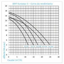 Bomba De Filtración BWT Eurostar II Monofásico 10 Bomba De Filtración BWT Eurostar II Monofásico -Piscinas Artículos Tienda curvas bomba eurostar ii