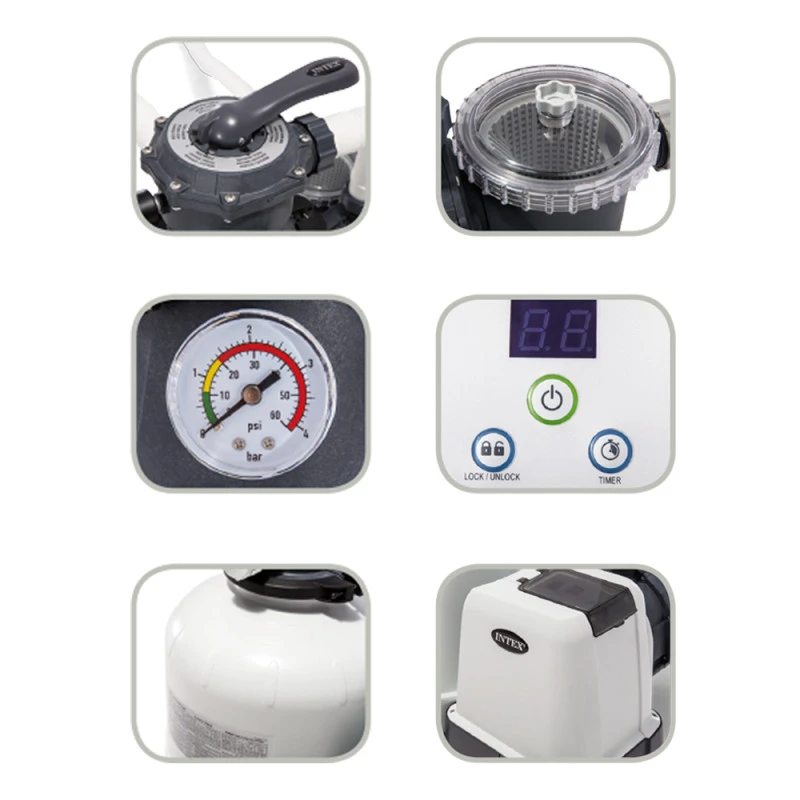 Intex Depuradora De Arena 26648 De 10.500 L/h 5 Intex Depuradora De Arena 26648 De 10.500 L/h - Imagen 3