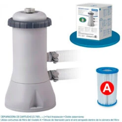 Intex Depuradora Cartucho Krystal 3.785 L/h 8 Intex Depuradora Cartucho Krystal 3.785 L/h -Piscinas Artículos Tienda depuradora cartucho 3785lh pack