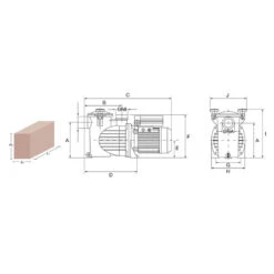 Bomba Óptima Saci 11 Bomba Óptima Saci -Piscinas Artículos Tienda dimensiones optima