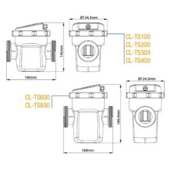 Clorador Salino Poolex Turbo Salt -Piscinas Artículos Tienda dimensiones turbo salt