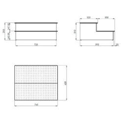 Escalera De Acceso A Spa De Astralpool -Piscinas Artículos Tienda escalera acceso spa grafito plano medidas