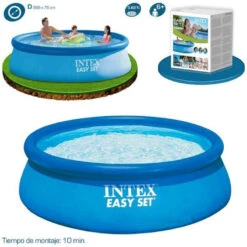 Intex Piscina Hinchable Easy Set Ø366x76 -Piscinas Artículos Tienda especificaciones piscina easy jet 2