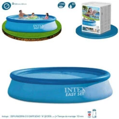Piscina Intex Easy Set Ø396x84cm -Piscinas Artículos Tienda especificaciones piscina intex easy jet depuradora 1
