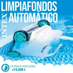 Limpiafondos Intex Automático ZX300 -Piscinas Artículos Tienda etiqueta limpiafondos intex zx300