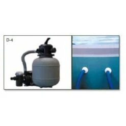 Piscina Iaso Tati Con Kit Filtración Y Accesorios -Piscinas Artículos Tienda filtro nan 4 m3 h