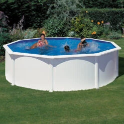 Piscina Desmontable Circular Gre Starpool 120cm -Piscinas Artículos Tienda gre starpool circular blanca 120 350