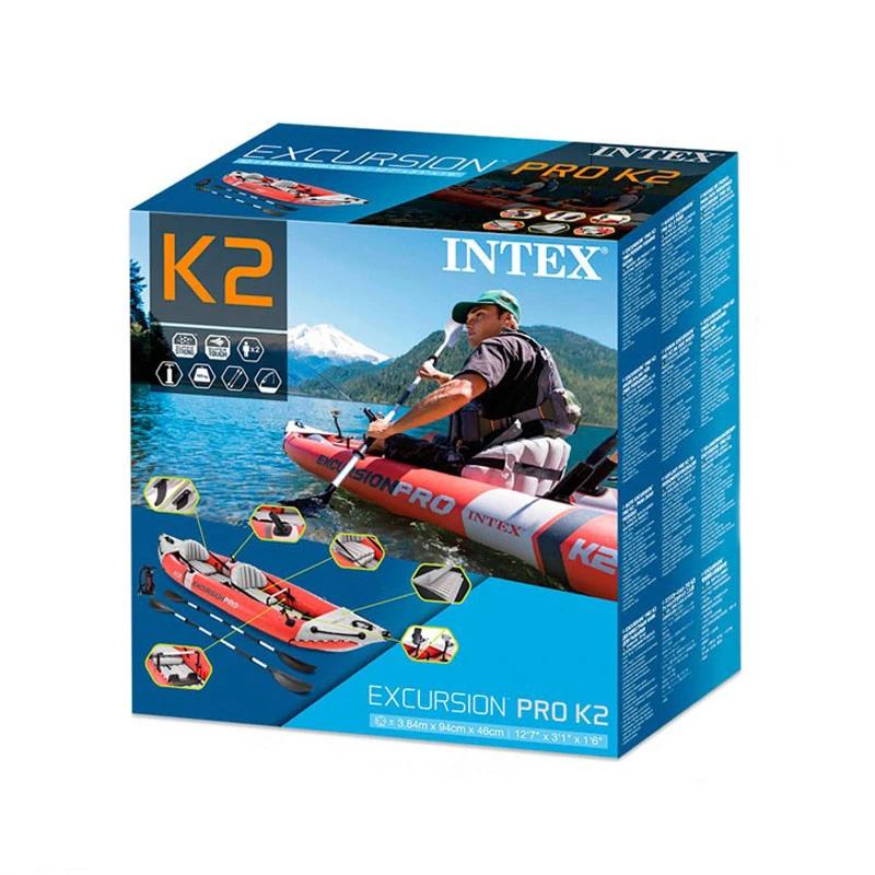 Kayak Hinchable PRO K2 Para 2 Personas De Intex 15 Kayak Hinchable PRO K2 Para 2 Personas De Intex - Imagen 13