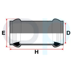 Manguito Unión Junta Elástica PVC -Piscinas Artículos Tienda medidas manguito union junta elastica pvc