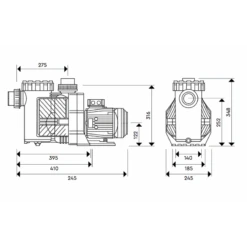 Bomba De Filtración BWT Eurostar HF II -Piscinas Artículos Tienda medidas eurostar