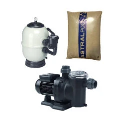 Pack Bomba Sena, Filtro Aster Y Material Filtrante -Piscinas Artículos Tienda pack sena aster arena silex 3
