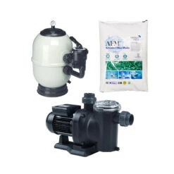 Pack Bomba Sena, Filtro Aster Y Material Filtrante -Piscinas Artículos Tienda pack sena aster vidrio afm 1