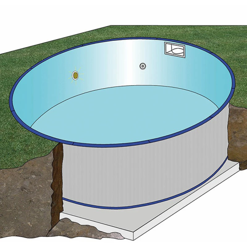 Piscina Gre Starpool Circular Enterrada 120cm 3 Piscina Gre Starpool Circular Enterrada 120cm