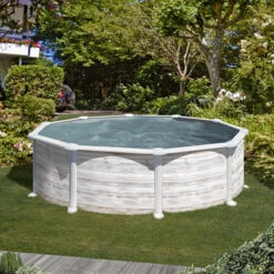 GRE Piscina Starpool Redonda Nórdica 120 Cm 8 GRE Piscina Starpool Redonda Nórdica 120 Cm -Piscinas Artículos Tienda piscina gre starpool circular nordica 120 350 exterior