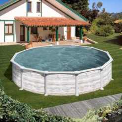 GRE Piscina Starpool Redonda Nórdica 120 Cm 9 GRE Piscina Starpool Redonda Nórdica 120 Cm -Piscinas Artículos Tienda piscina gre starpool circular nordica 120 460 exterior