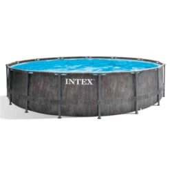 Piscina Intex Prisma Frame Greywood Ø457 X 122 Cm