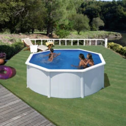 Piscina Desmontable Fidji Circular Gre -Piscinas Artículos Tienda piscina madera gre fidji kit300eco