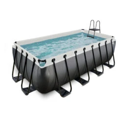 Piscina Black Limited 400x200x122cm -Piscinas Artículos Tienda piscina exit de cuero negro