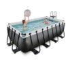 Piscina Black Limited 400x200x122cm -Piscinas Artículos Tienda piscina exit de cuero negro muestra