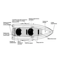 Kayak Hinchable Reef 300 Doble Sevylor -Piscinas Artículos Tienda plano elementos kayak reef 300 sevylor