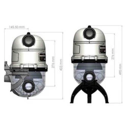 Prefiltro Hidrociclónico Hydrospin 7 Prefiltro Hidrociclónico Hydrospin -Piscinas Artículos Tienda prefiltro hydrospin astralpool medidas