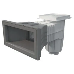 Skimmer Boca Ampliación Con Tapa Cuadrada Piscina Liner Y Prefabricada -Piscinas Artículos Tienda skimmer boca ampliacion tapa cuadrada gris