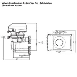 Válvula Selectora Auto System Vrac Flat Astralpool 8 Válvula Selectora Auto System Vrac Flat Astralpool -Piscinas Artículos Tienda valvula selectora automatica system vrac flat lateral 43513 dimensiones 1 2