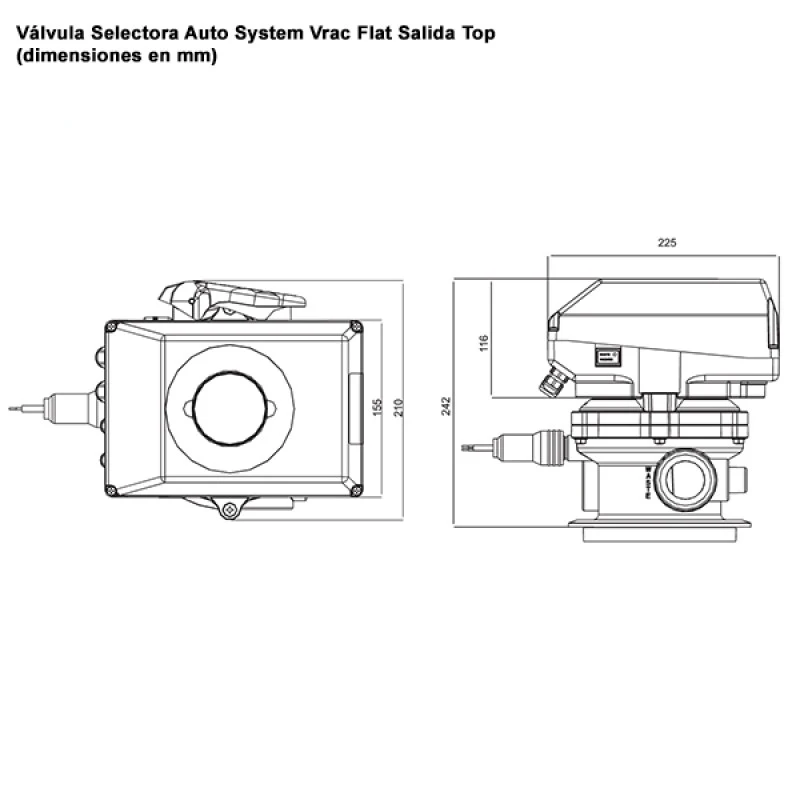 Válvula Selectora Auto System Vrac Flat Astralpool 6 Válvula Selectora Auto System Vrac Flat Astralpool - Imagen 4